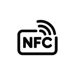 Nfc near field communication technology symbol icon