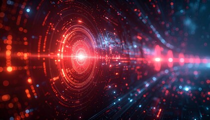 A digital tunnel of light and data