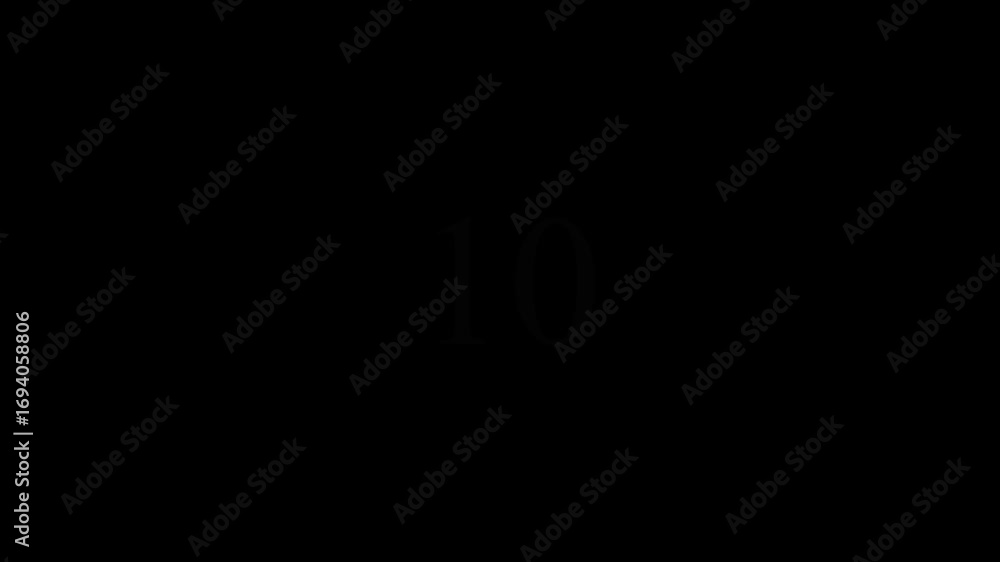 Aufkleber minimalist number four timer animation for modern orange screen transitions. seamless countdown anim