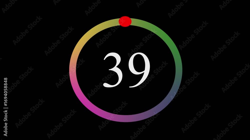 Poster motion graphic countdown showing in a colorful seamless loading animation. digital loading bar anima