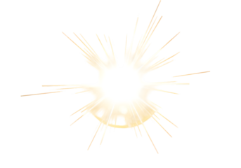 Radiant Burst Abstract Light Explosion Background on transparent background