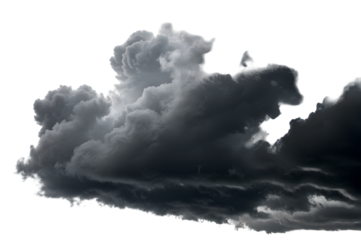 Dramatic Dark Clouds A Stunning Meteorological Photography on transparent background