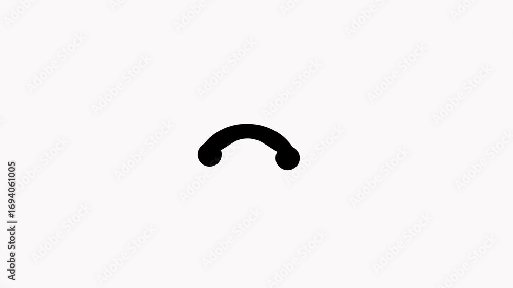 Aufkleber seamless loop of wireless phone icon for communication technology and user interface design. simple 