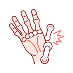 Obraz premium hand with finger print