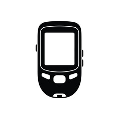 Modern vector icon of a compact handheld electronic device, perfect for navigation or tracking applications, designed with a clean, simplistic graphic style