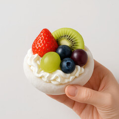 Delicious fruit dessert creation home kitchen food photography bright lighting close-up culinary art
