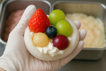 Creating delicious fruit tarts culinary studio food photography bright environment close-up dessert concept