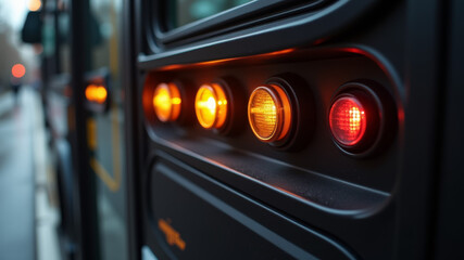 Vehicle brake light cluster with reflections in cold weather