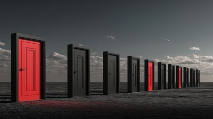 Fototapeta premium Doors of opportunity