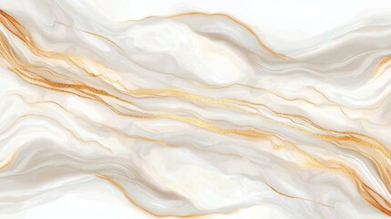 Obraz premium Stunning Abstract Marble Background with Intricate Gold Veins and Creamy White Hues for Art Design
