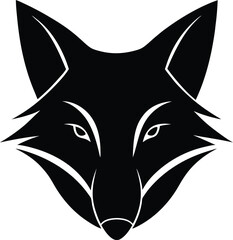wolf head vector on transparent background