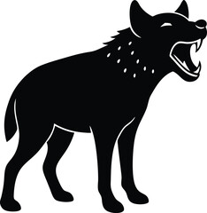 Hyena vector on transparent background