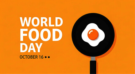 Fried Egg in Pan, Celebrating World Food Day October 16