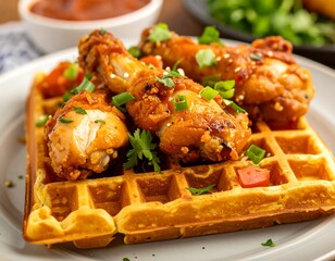 Fried Chicken Waffle Dish (1)