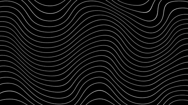 Abstract Black and White Wavy Line Pattern Background Keywords: abstract, background, black, white, lines, wavy, pattern, design, graphic, texture, art, stripe, curve, flowing