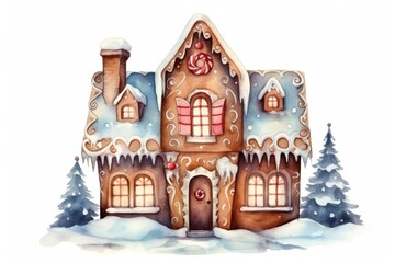 Ginger bread house gingerbread christmas representation.