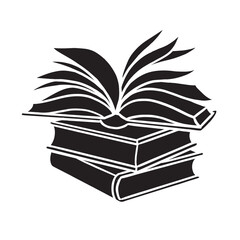 open book silhouette