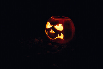 Scary Halloween pumpkin