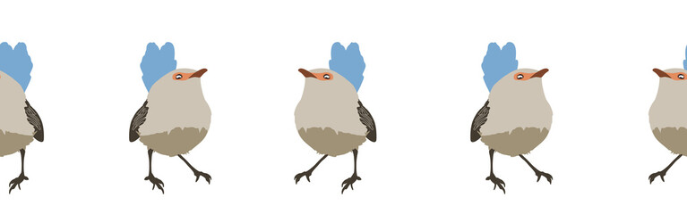 Bird con border. Bird feather silhouette symbol. Bird border isolated on a white background