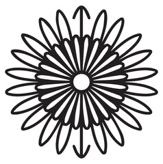 white flower on black