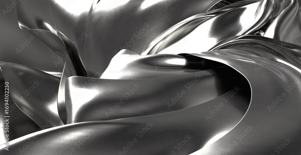 Poster sleek metallic textile backdrop. perfect for modern design projects. high-resolution image.
