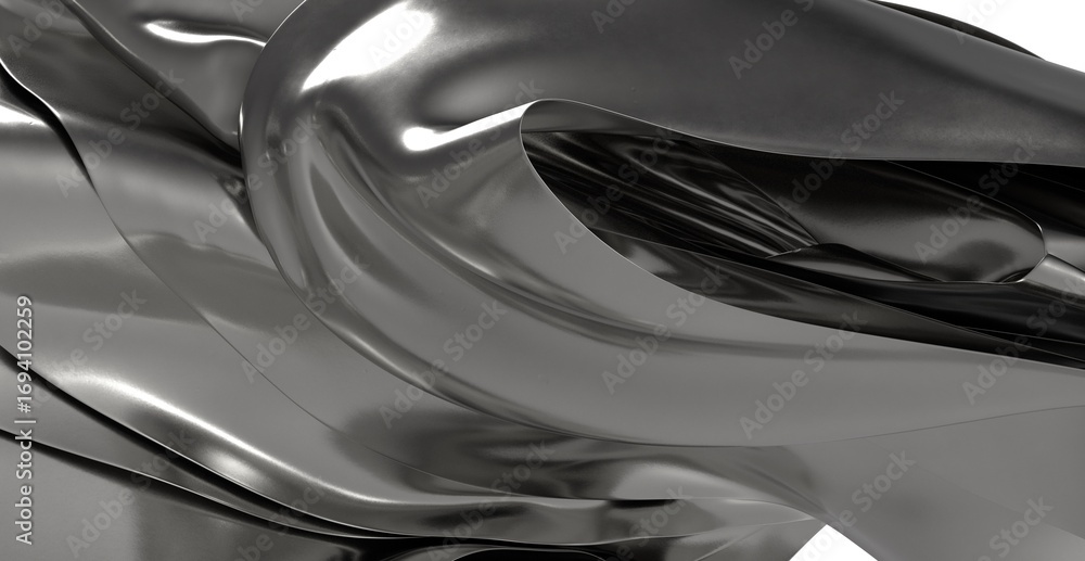 Poster high-resolution image of abstract shiny metal fabric. perfect for backgrounds and design projects.