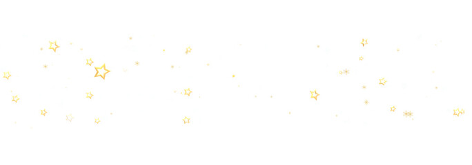Sparkling gold stars scattered on a white background. Perfect for festive designs. © vegefox.com