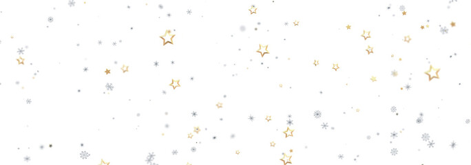 Beautiful background with gold and silver stars perfect for holidays and celebrations.
