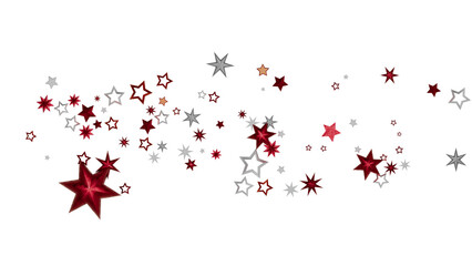 Festive background with red and silver stars. Perfect for holidays, celebrations, and more.