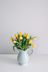 Colorful bouquet of tulips