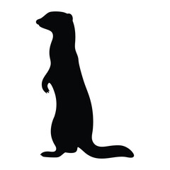 Ferret silhouette vector art design for animal lovers and wildlife enthusiasts perfect graphic design