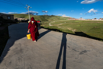Anigongma Nunnery, Gerima village, Tagong (Lhagang), Garzê Tibetan Autonomous Prefecture, Sichuan,  China