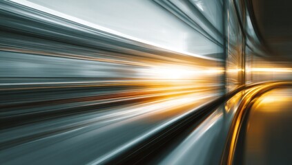 Abstract motion blur tunnel