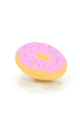 cookies on white background