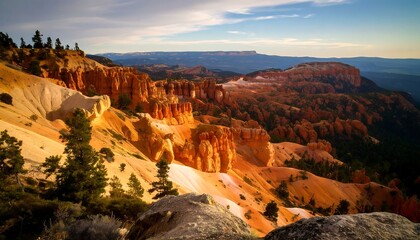 Colorful canyon landscape at sunrise (1)