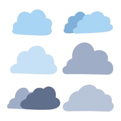 cloud icon set