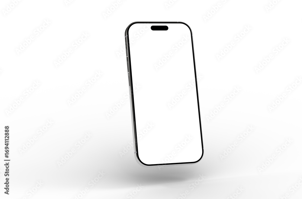 Aufkleber high-quality image of a modern smartphone with a blank screen, perfect for app presentations or webs