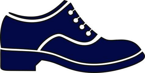 Stylish men’s shoe silhouette vector illustration, ideal for boutique logos, modern fashion ads, and branding projects.
