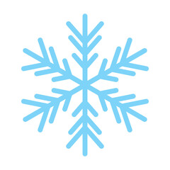 Blue snowflake icon isolated vector illustration Minimalist vector icons of snow flakes in graceful patterns and linear forms perfect for wintertime, New Year, and holiday visuals Vector illustrator