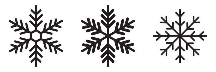 Blue snowflake icon set isolated vector illustration. snowflakes icon, snow or snowflake winter...