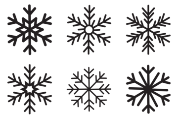 Blue snowflake icon set isolated vector illustration. snowflakes icon, snow or snowflake winter symbol set vector art illustration isolated on transparent png Snowflake different icons.