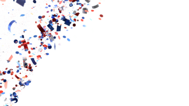 confetti - ndependence day USA banner mockup with confetti confetti in American national colors.