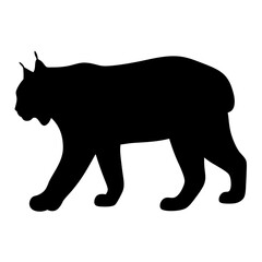Download high quality lynx silhouette vector image for graphic design and illustration projects