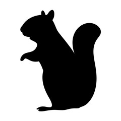 Download high resolution black squirrel silhouette vector image for free commercial use projects