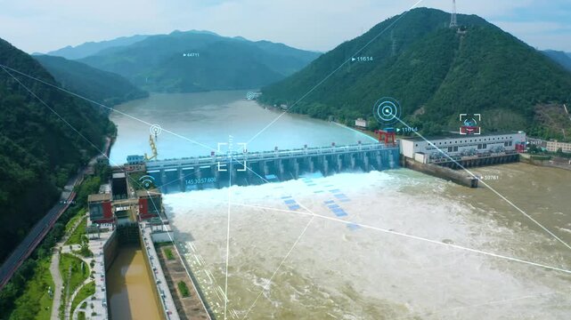 modern river dam system