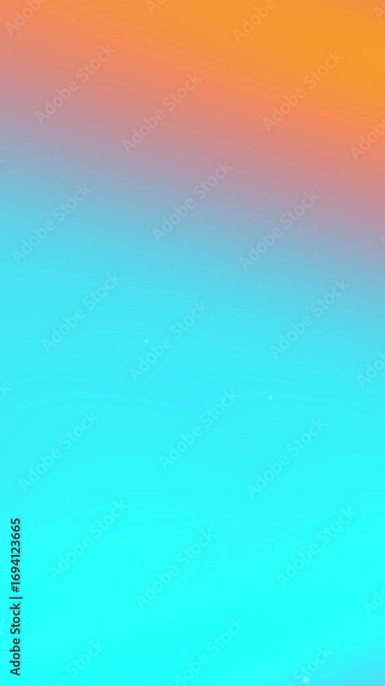 Poster gradient background transitions orange to light blue, suitable for web design backgrounds, social me