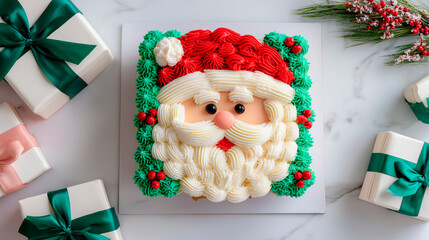 santa claus cake