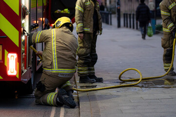 Obraz premium firefighters at work