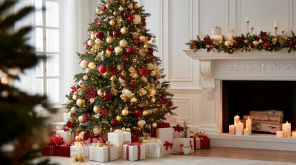 christmas tree with gifts