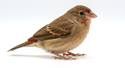 Junger Braunvogel posiert elegant weiches Licht. AI Generated